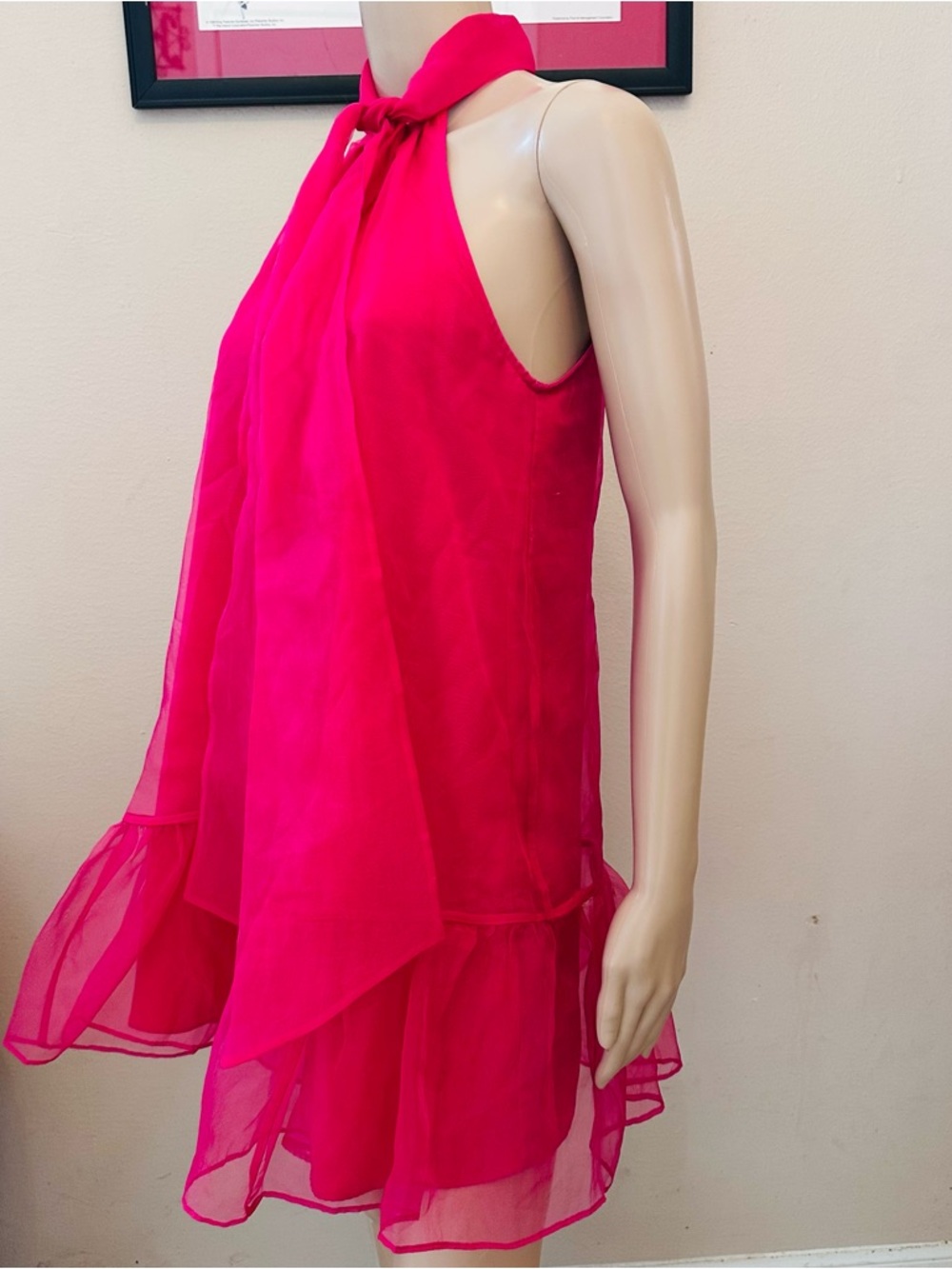 Anthropologie Maeve Hot Pink Dress - Picture 8 of 15